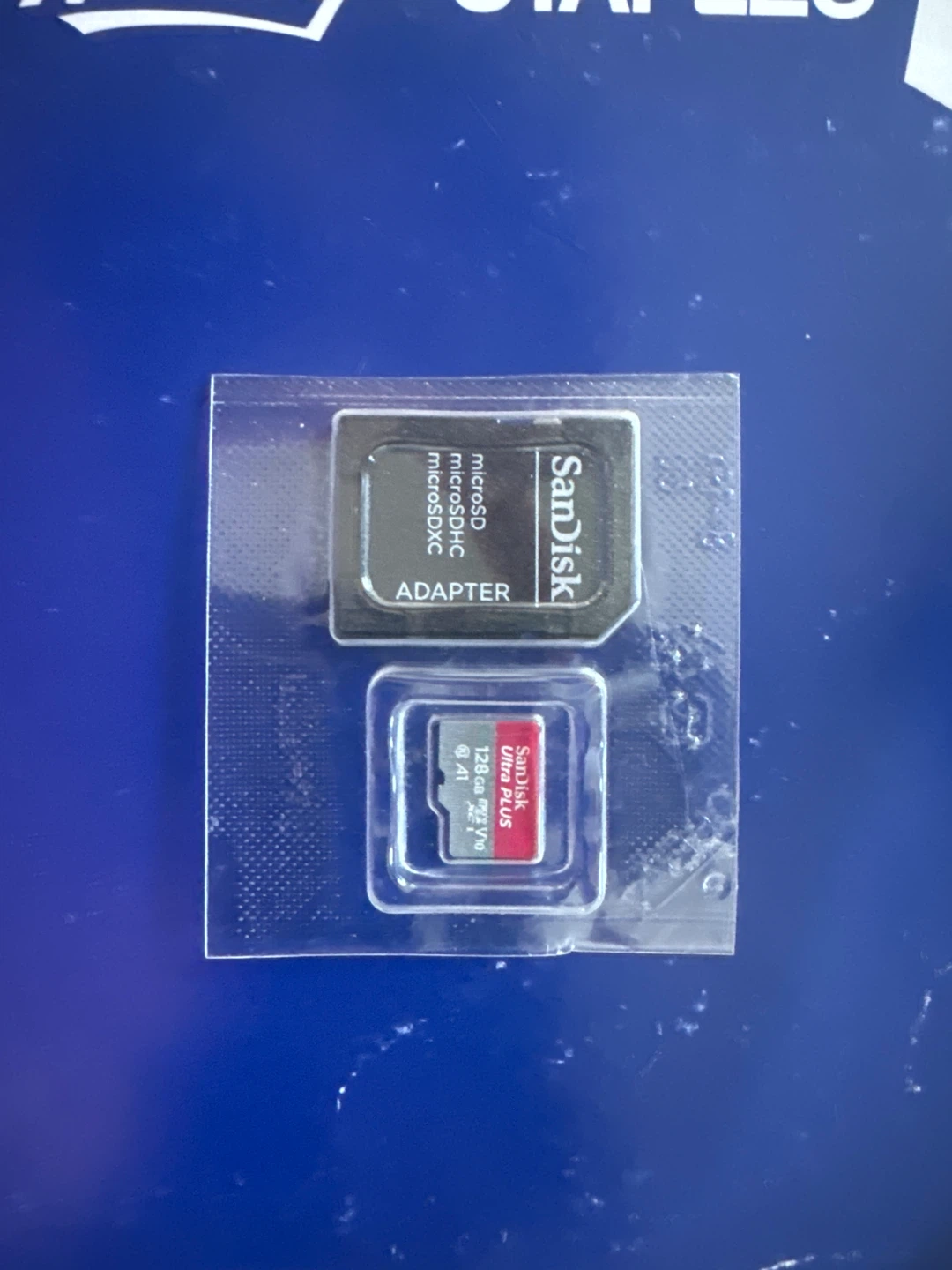 SanDisk 128GB Ultra Plus microSD Card with Adapter