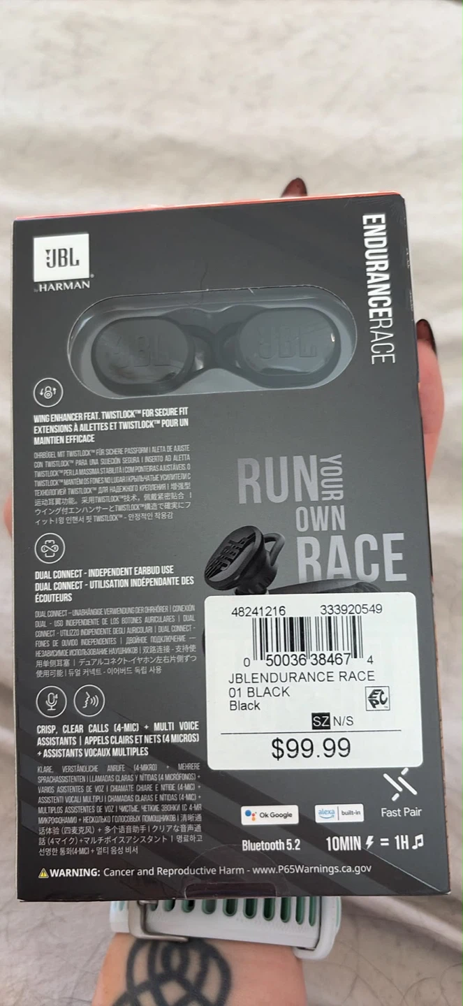 BRAND NEW JBL Endurance Race Waterproof Earbuds 🏈 - photo 2
