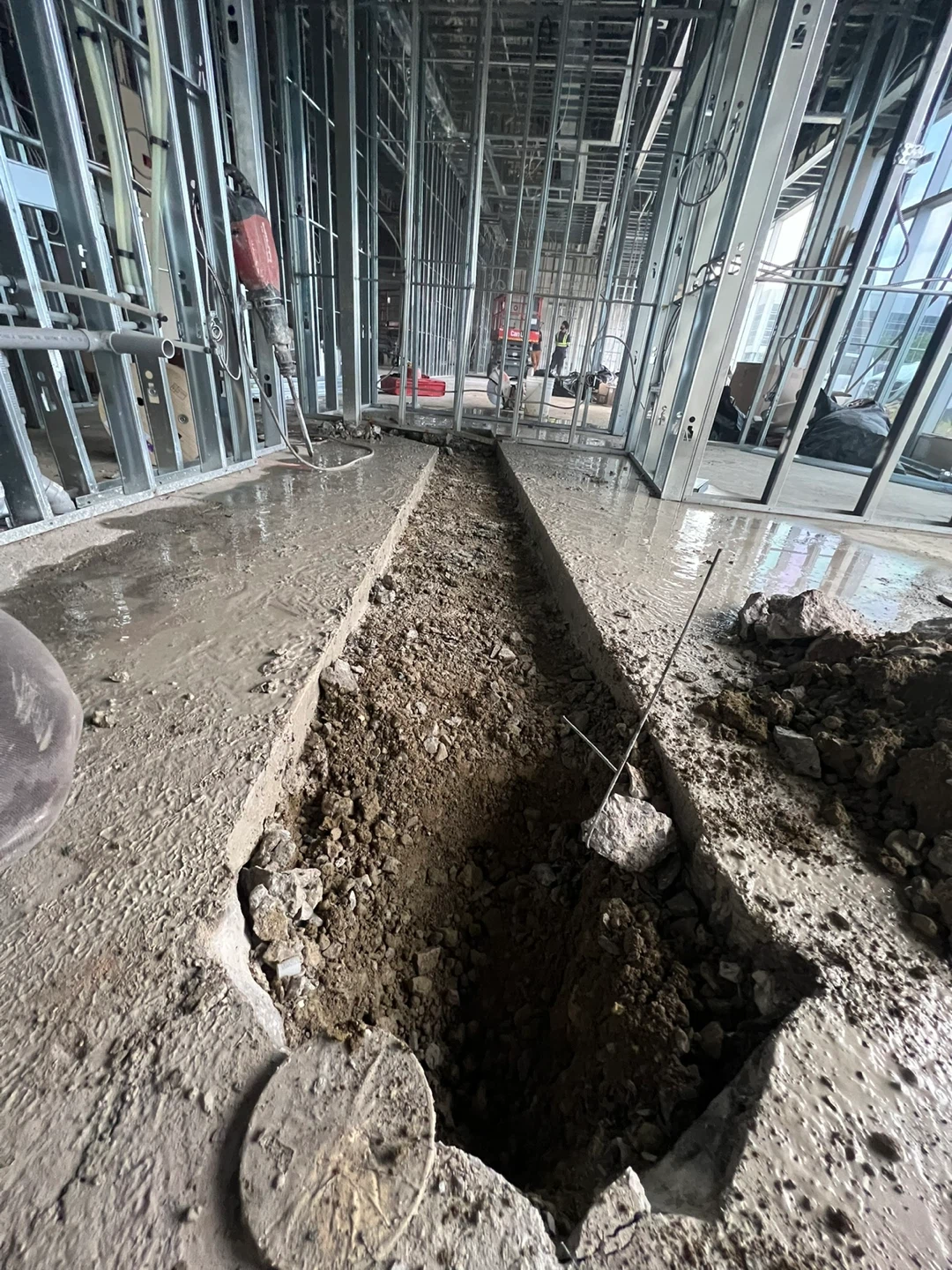 floor cutting and digging for plumbing - photo 2