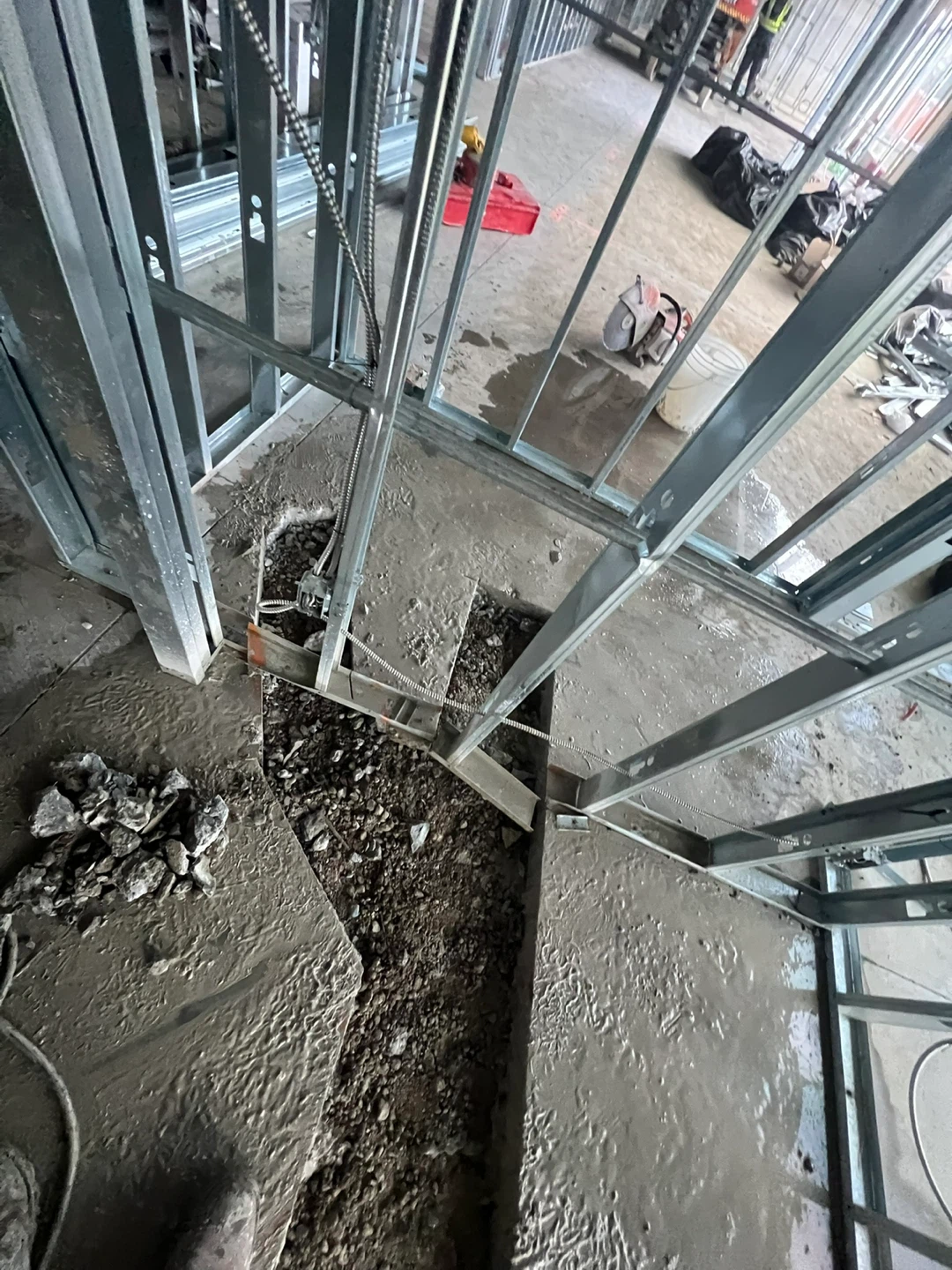 floor cutting and digging for plumbing - photo 4