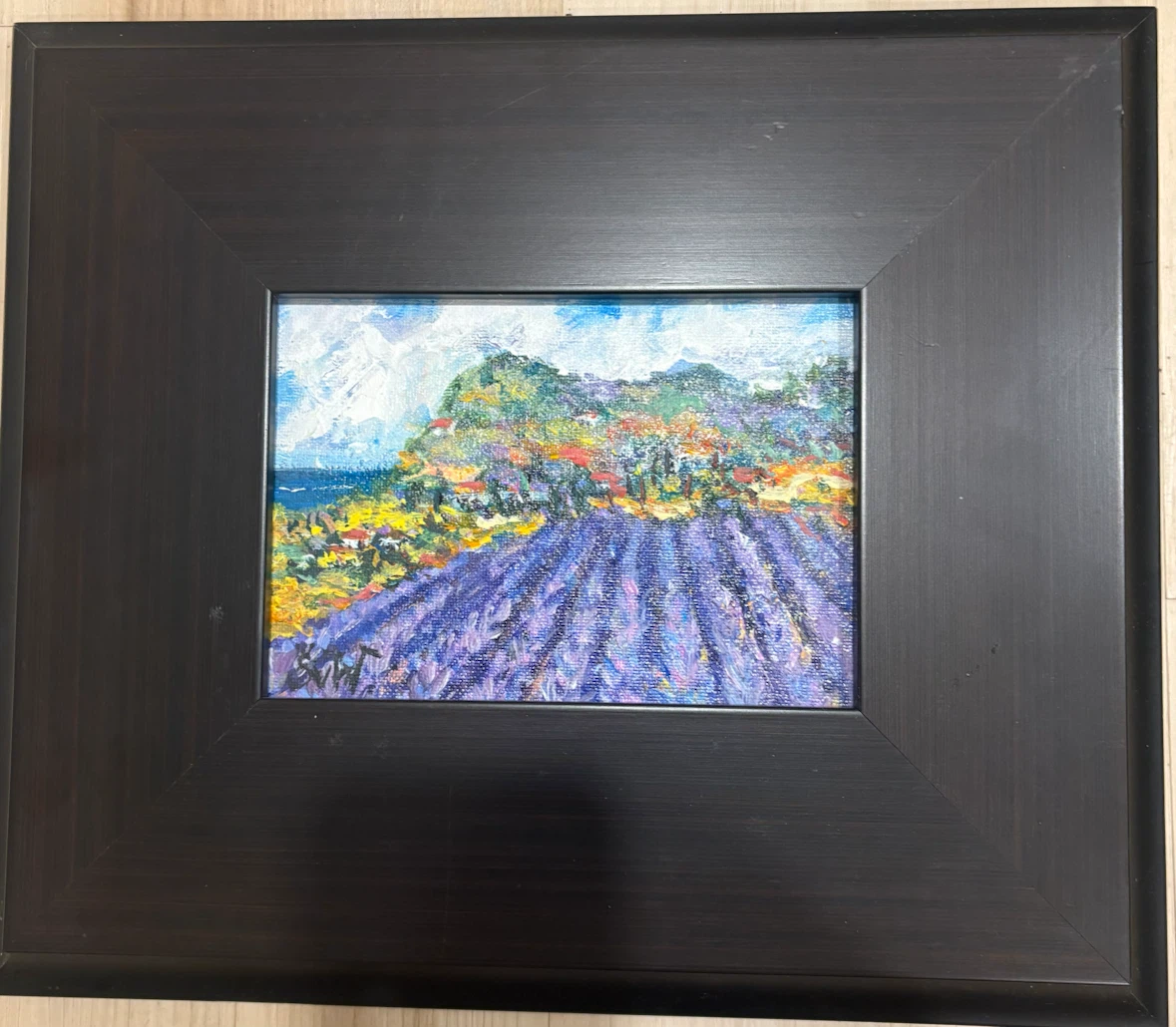 Sonia Von Walter Lavender Field Oil Painting