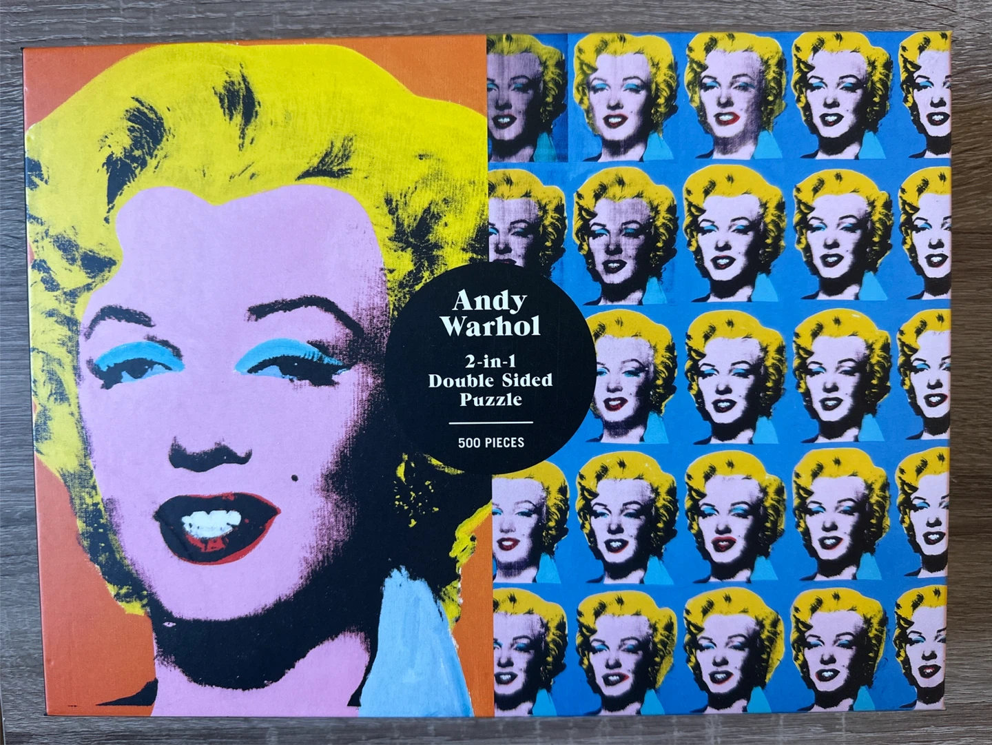 Andy Warhol Marilyn 500-Piece 2-in-1 Puzzle