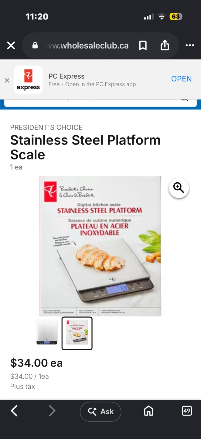 Stainless Steel Digital Kitchen Scale 🏈