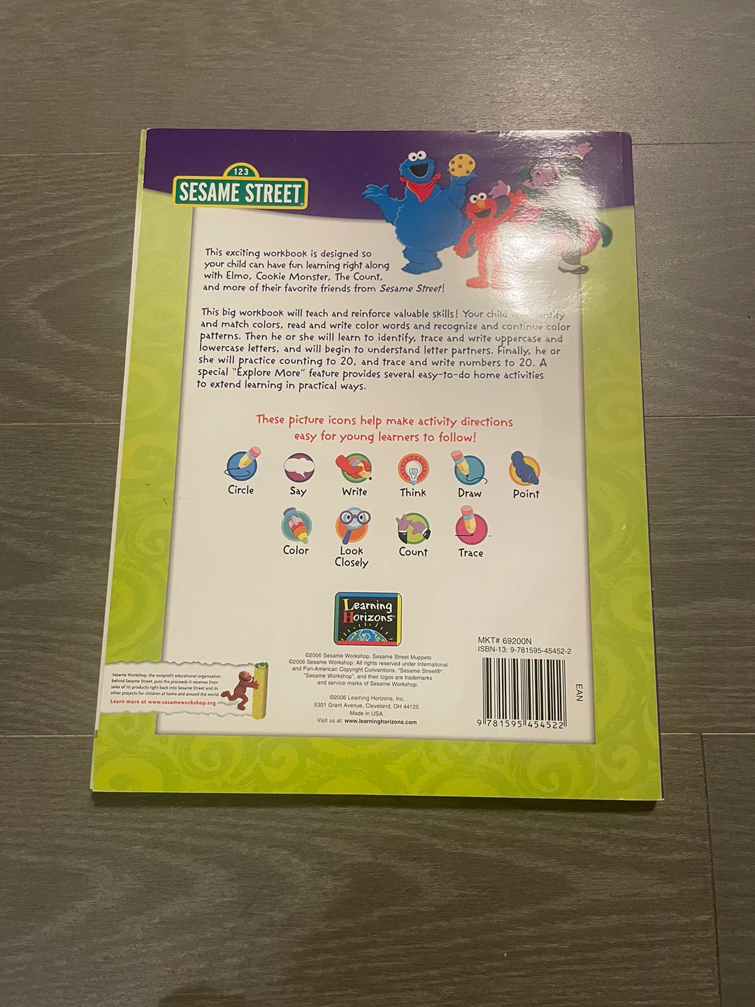 🆕 Sesame Street Ready, Set, Preschool! Workbook 🏈 - photo 2