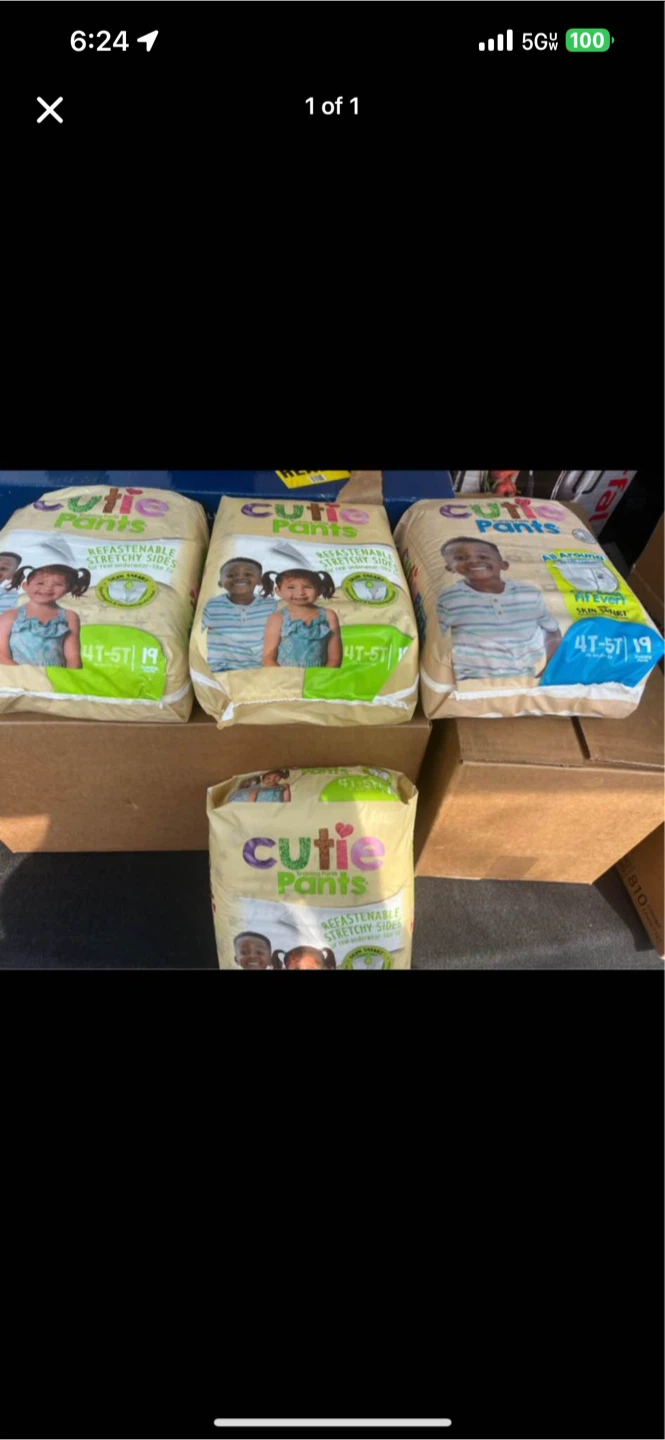 Cutie Pants Training Pants Size 4T-5T 152 count