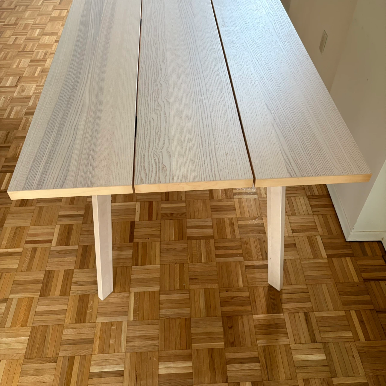 Ikea ypperlig dining room kitchen work wood metal table - photo 2