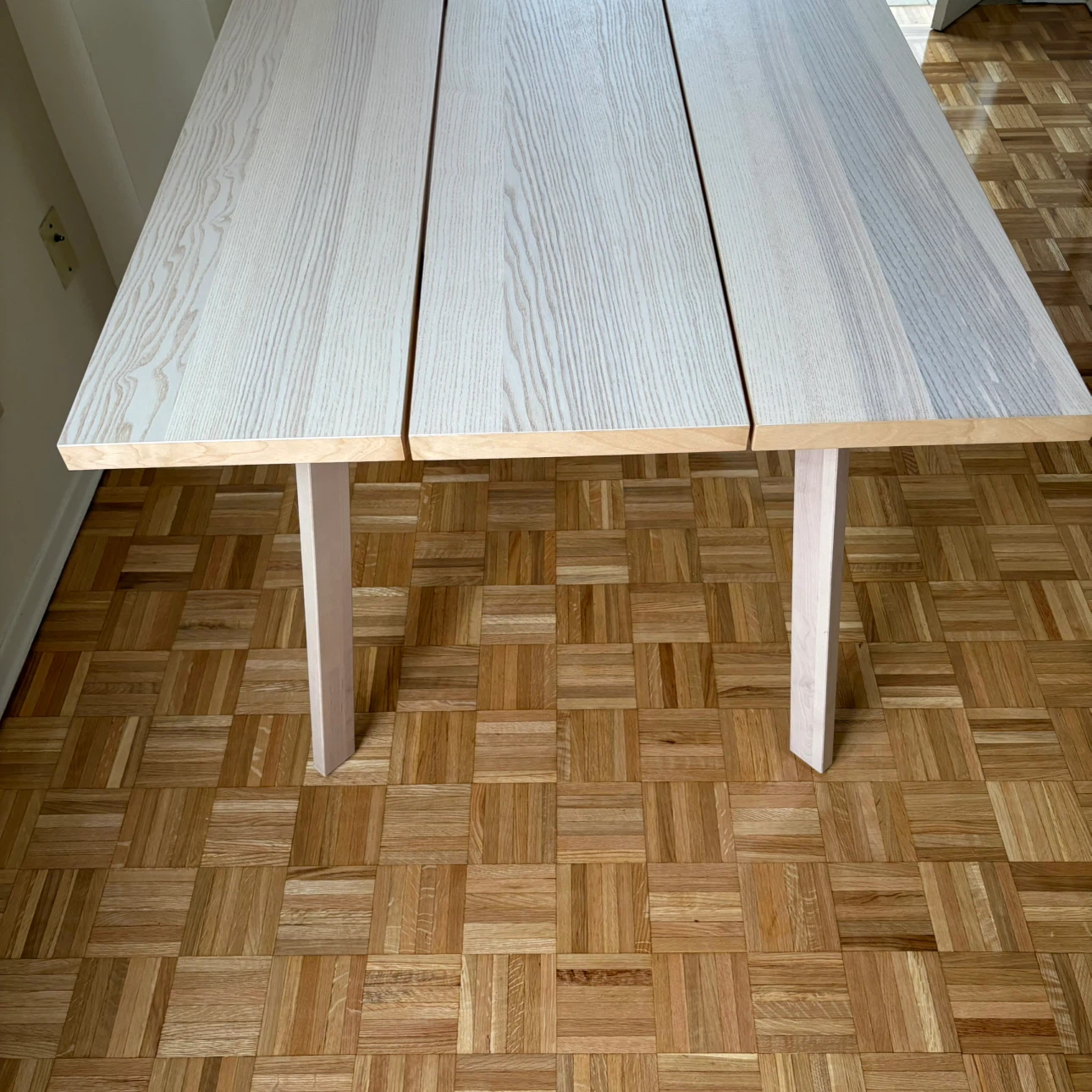 Ikea ypperlig dining room kitchen work wood metal table - photo 3