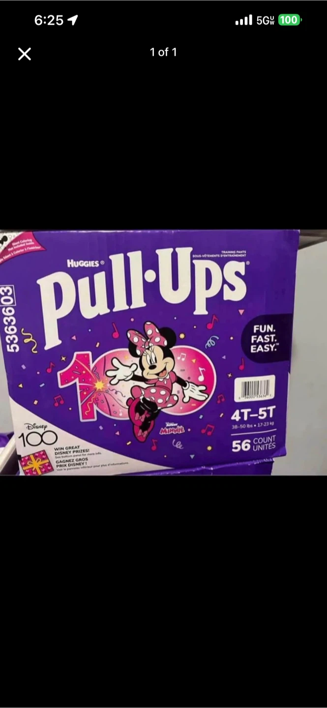 Huggies Pull-Ups Disney Minnie Mouse 4T-5T 56 Count