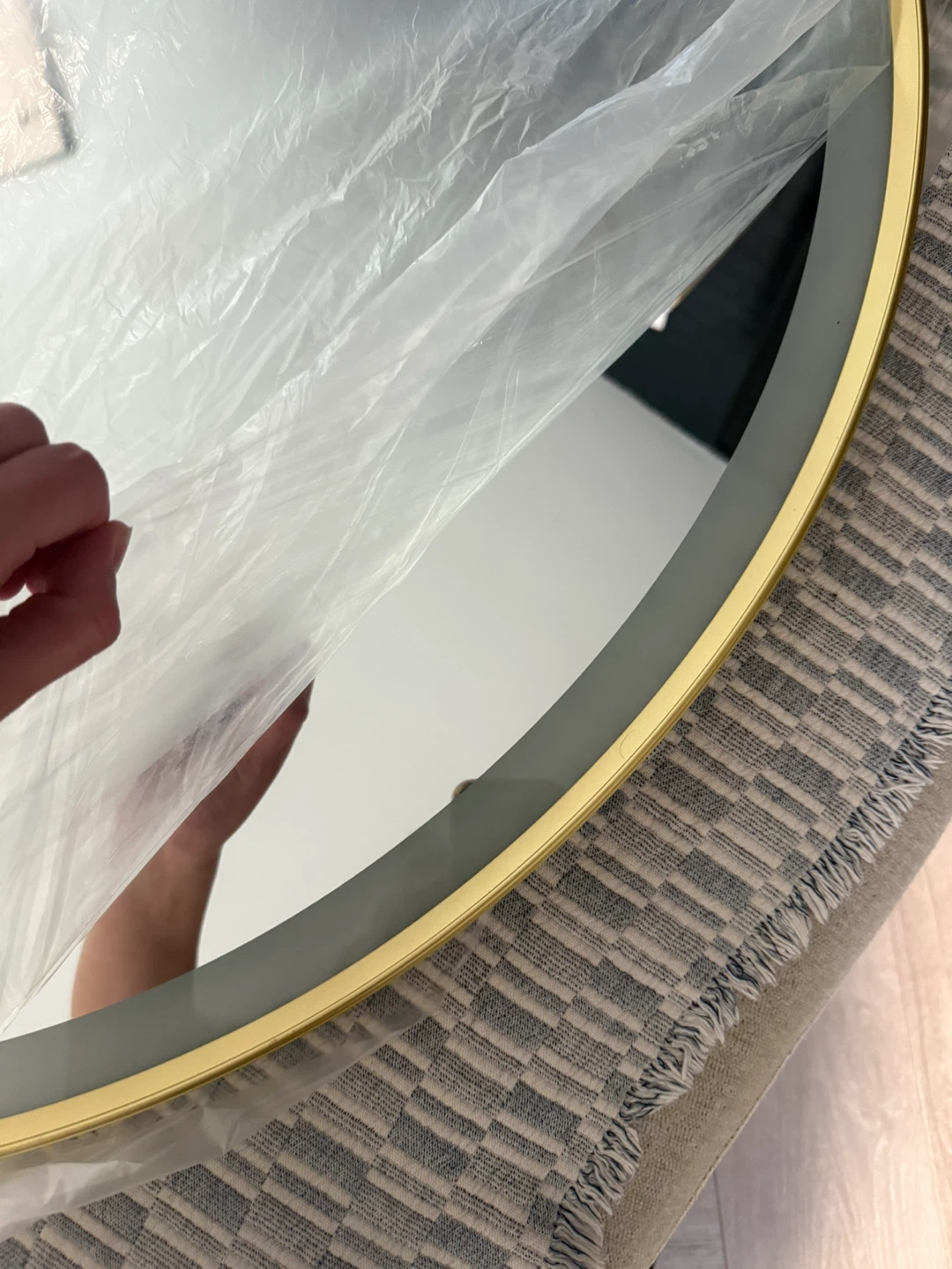 Tetote Gold LED Round Wall Mirror - photo 3