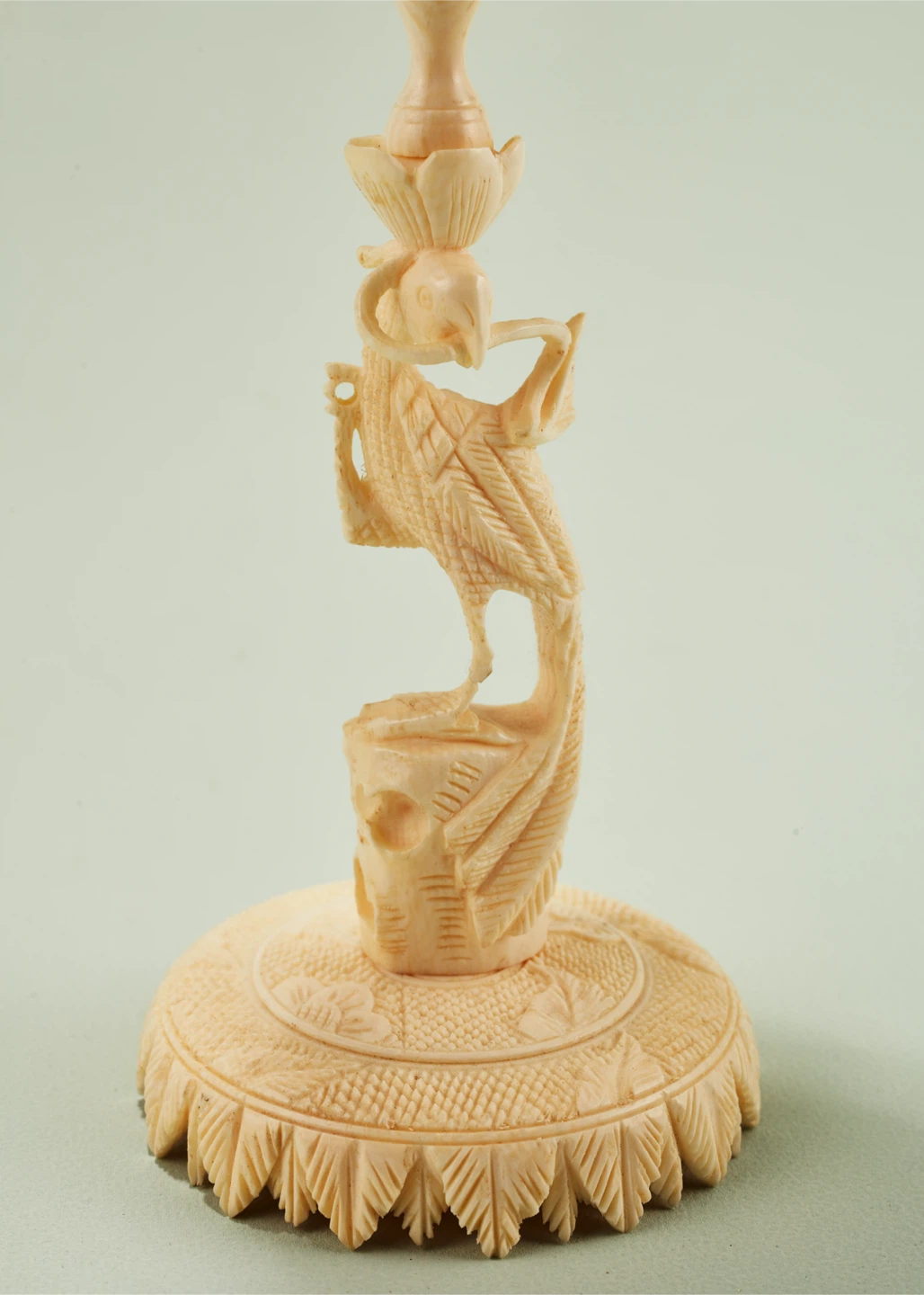Vintage Hand-Carved Bone "Devil’s Work" Puzzle Ball - photo 4
