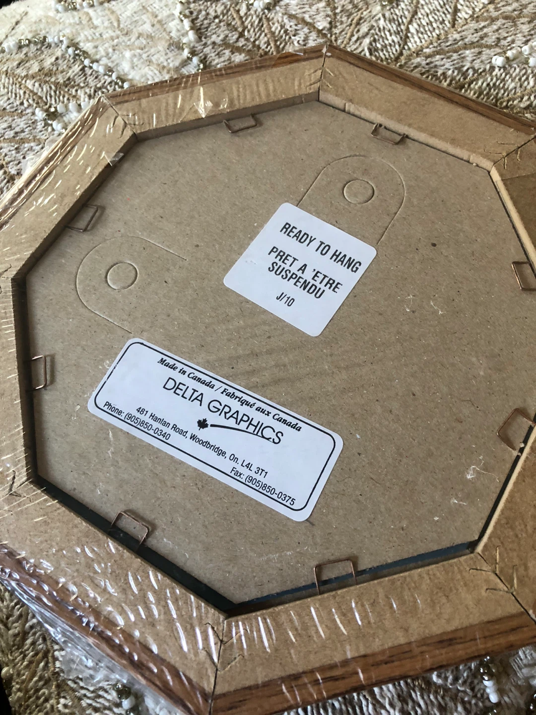 NEW Octagonal Wood-Grain Mirror 🏈 - photo 2