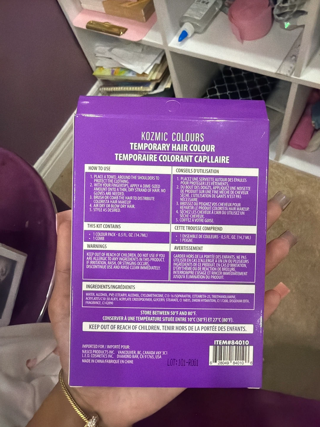 Kozmic Colours Temporary Hair Colour - Violet - photo 2