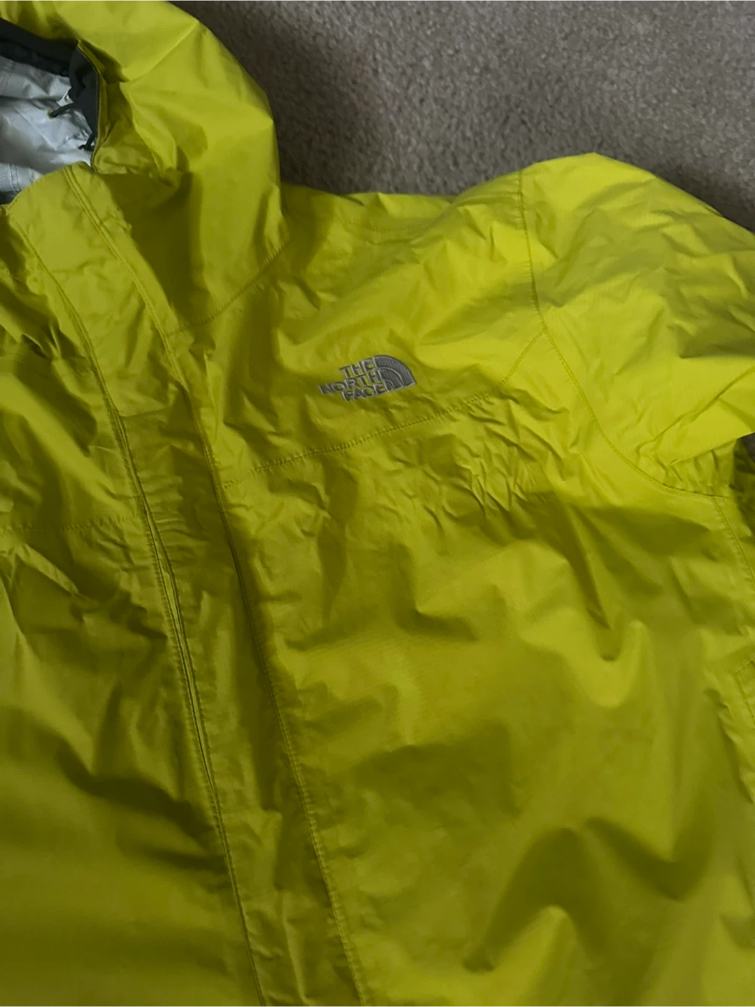 The North Face Neon Yellow Rain Jacket - photo 2