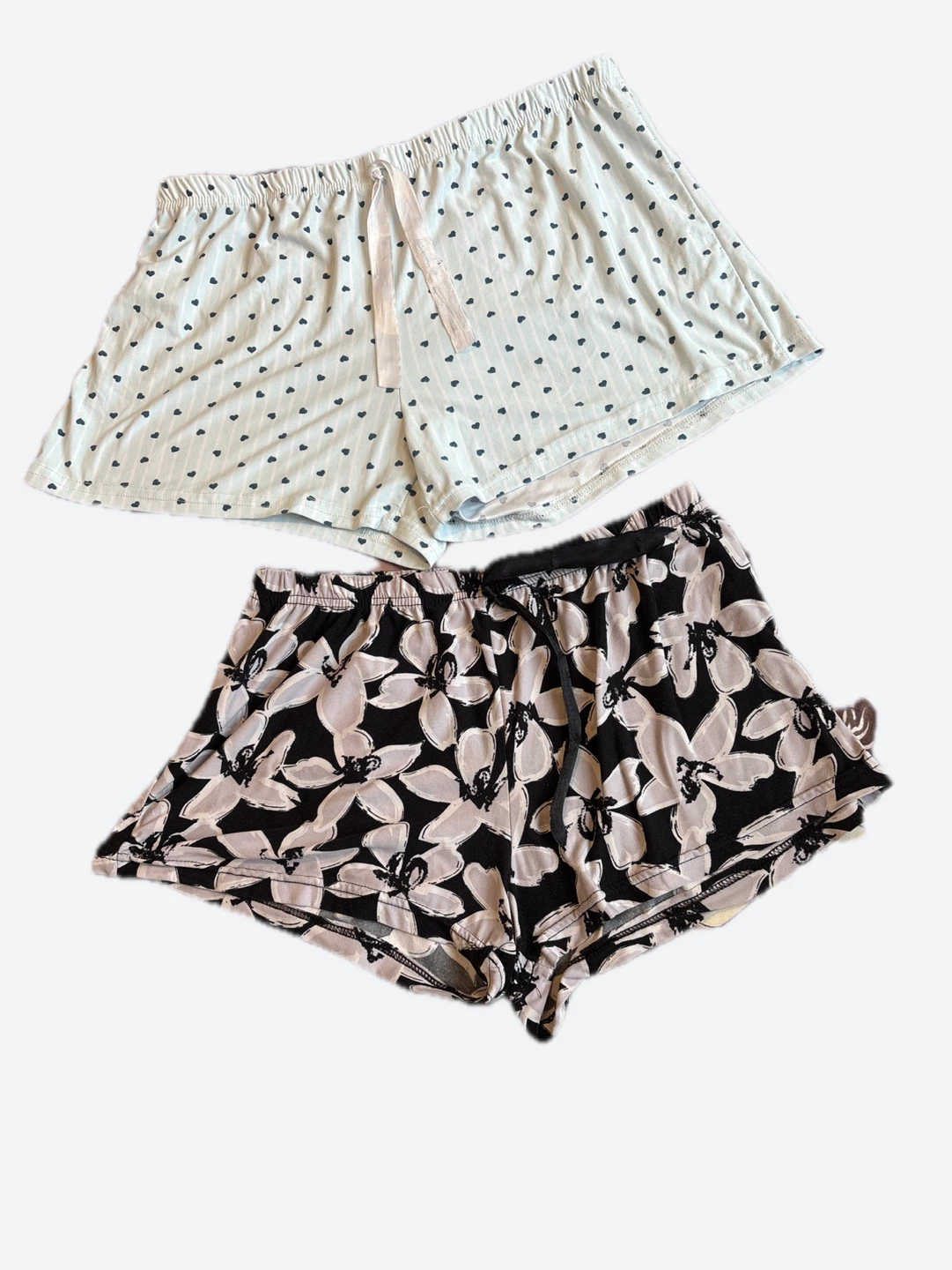 Two pairs of pajama shorts