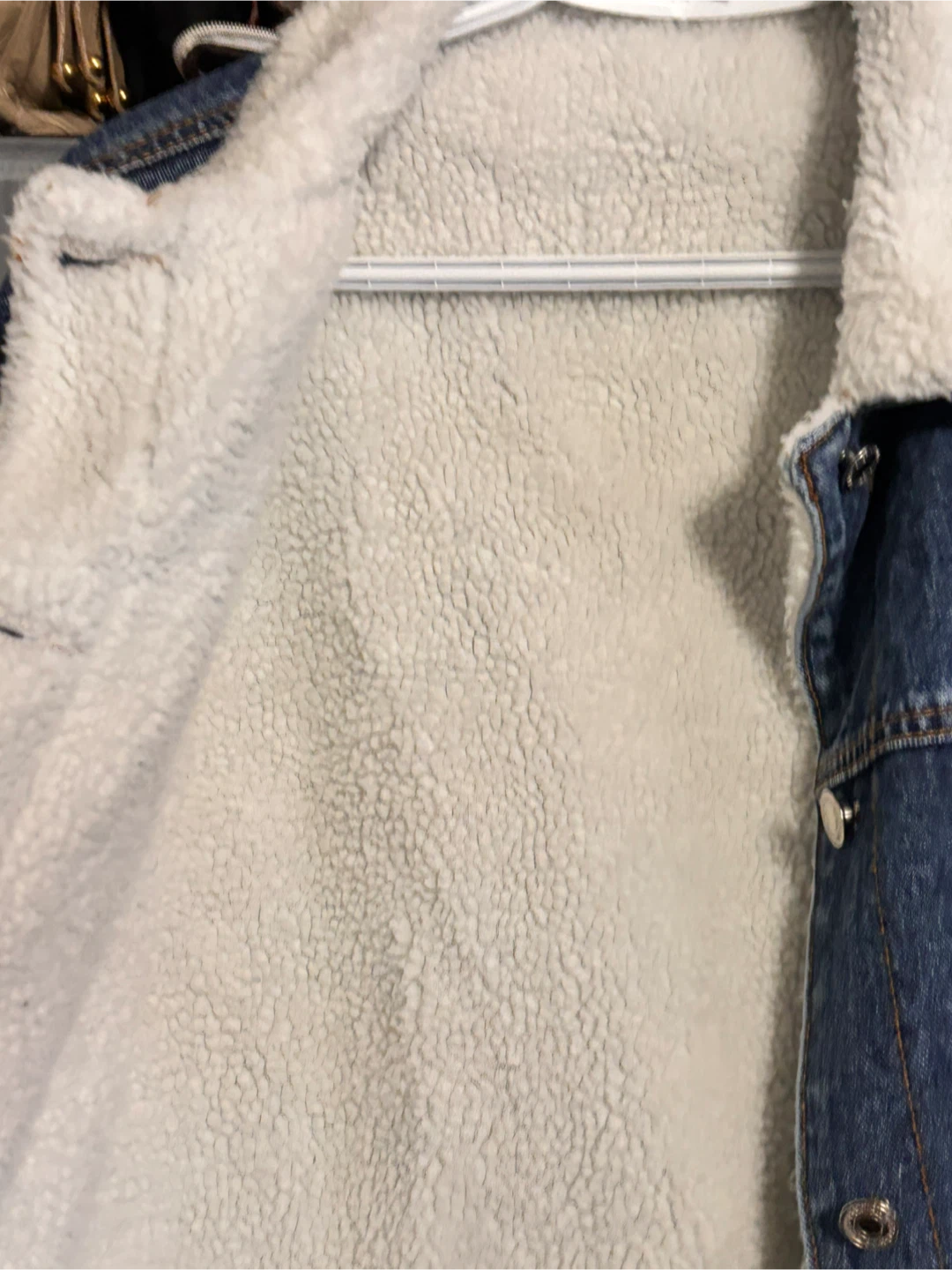 🏈Blue Denim Sherpa-Lined Jacket - photo 4