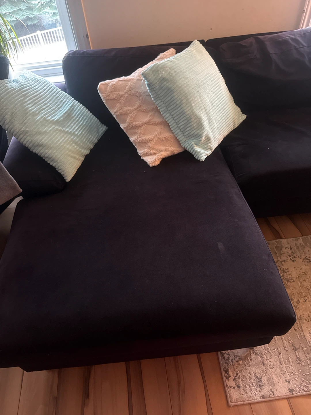 Black Sectional Sofa - photo 2