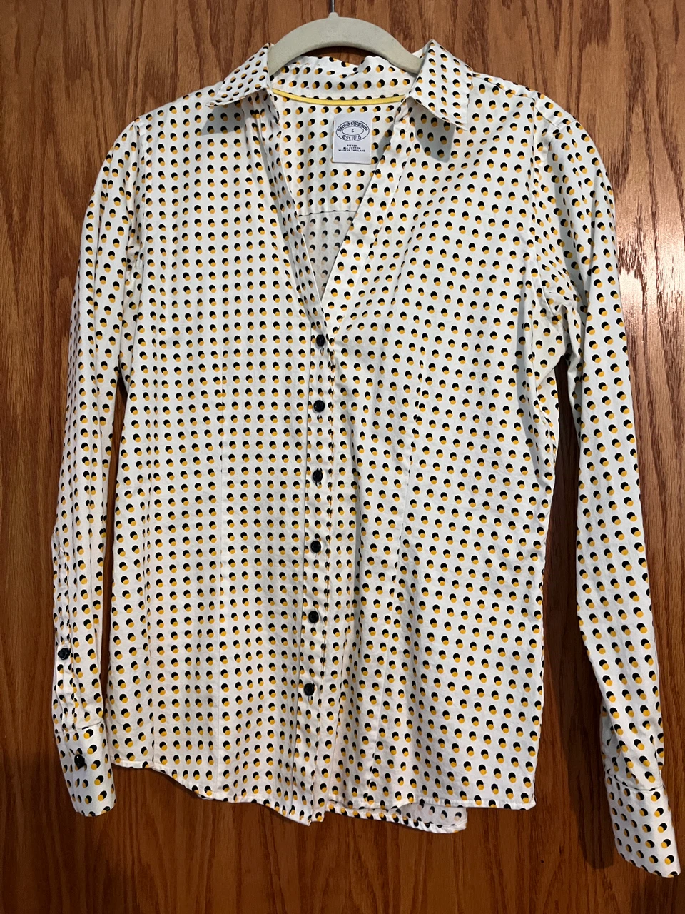Brooks Brothers Fitted Cotton Button Down Shirt Size 6