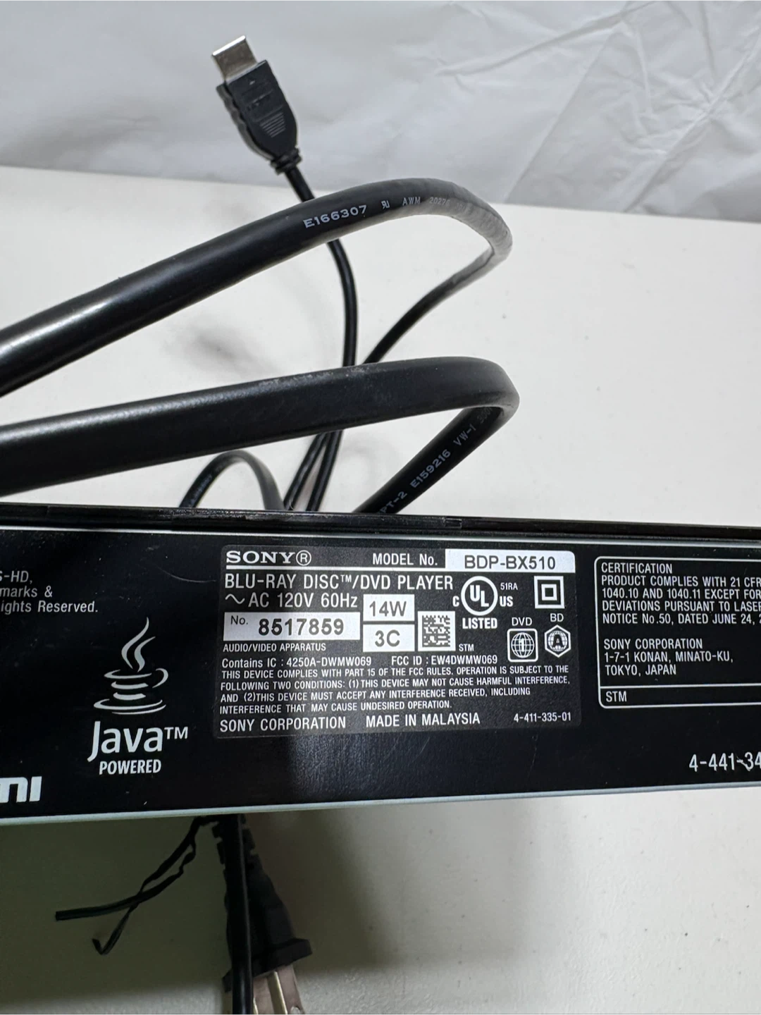 Sony BDP-BX510 Blu-ray Disc/DVD Player - photo 5
