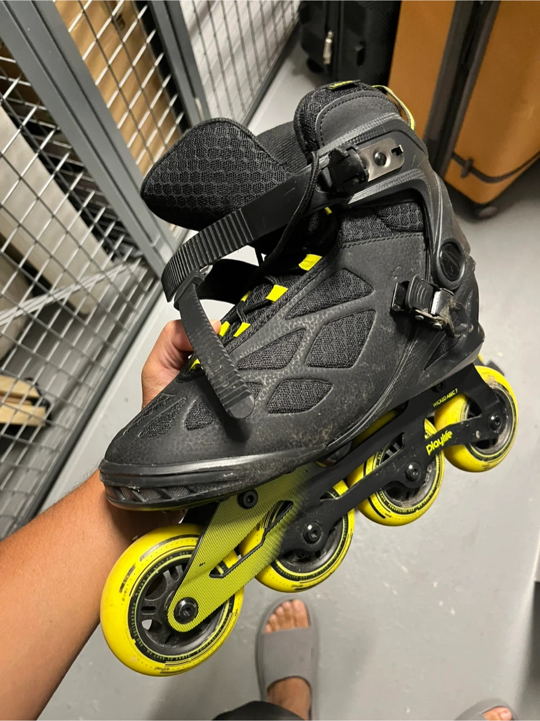 Powerslide Lancer Inline Skates with Protective Gear