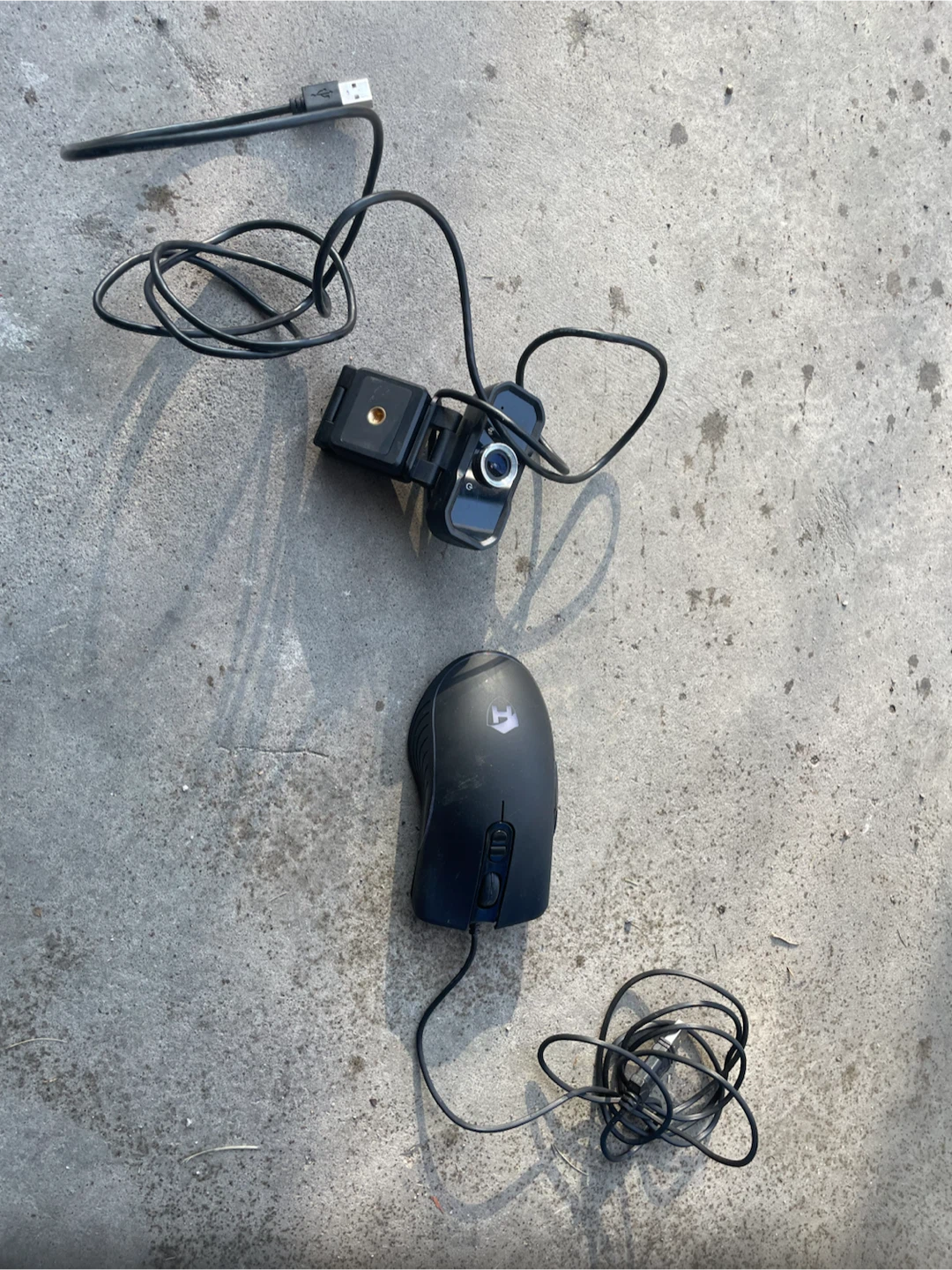 USB Webcam and Wired Computer Mouse