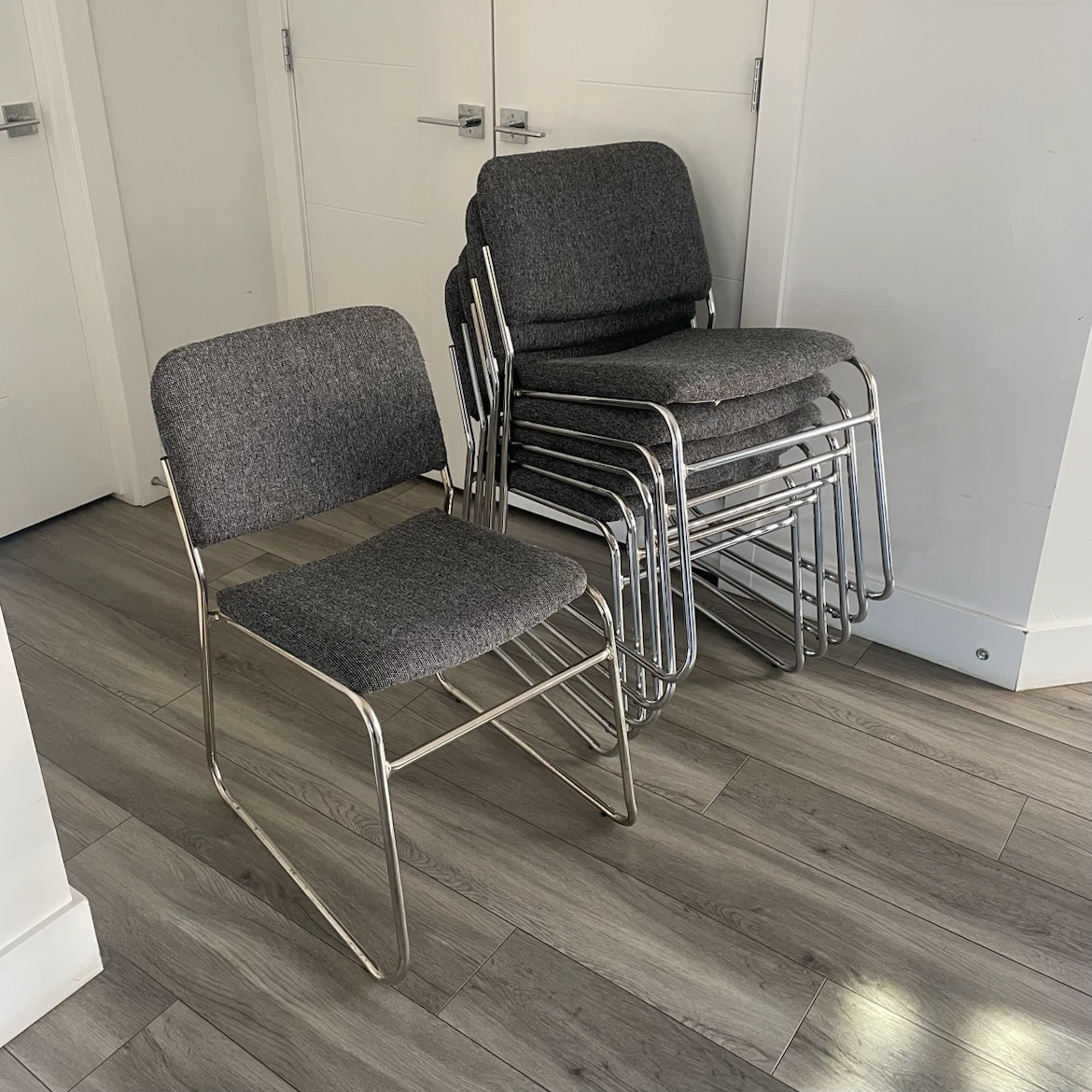 6 Stacking Chairs