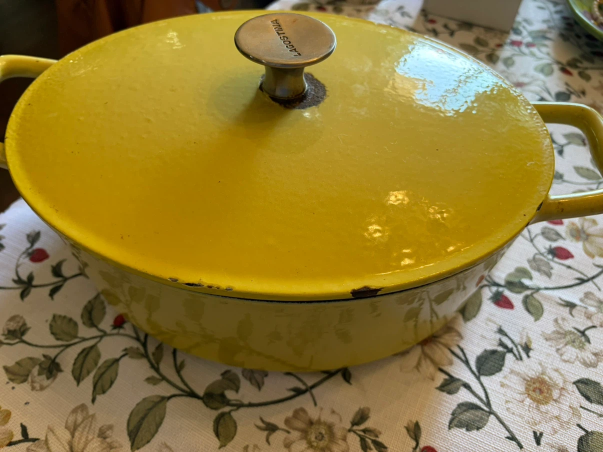 Lagostina Lime Enameled Cast Iron Oval Dutch Oven - photo 5