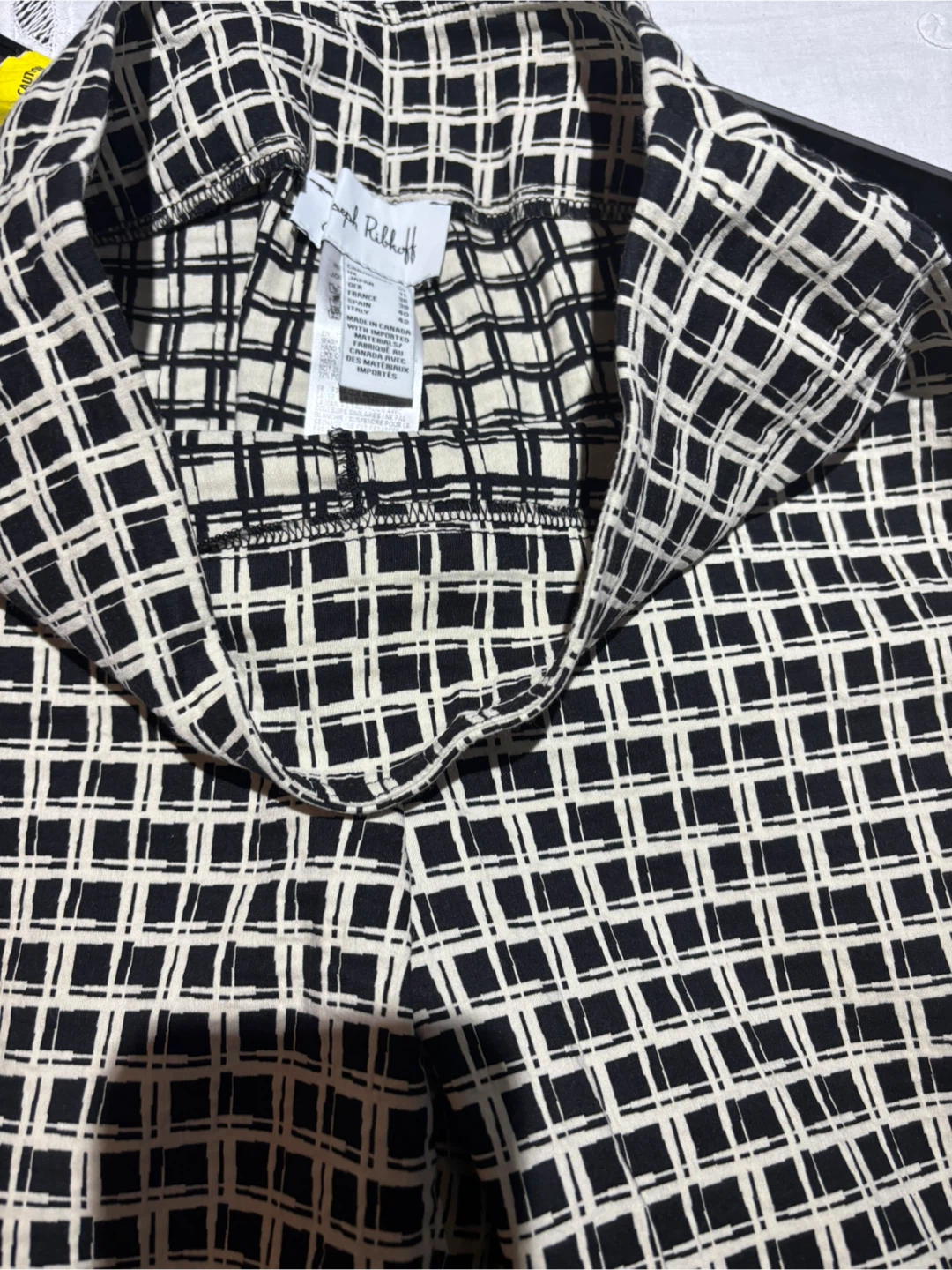 🏈Joseph Ribkoff Plaid Trousers