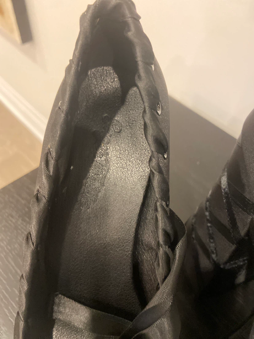 🏈Black Lace-Up Platform Heels - photo 5