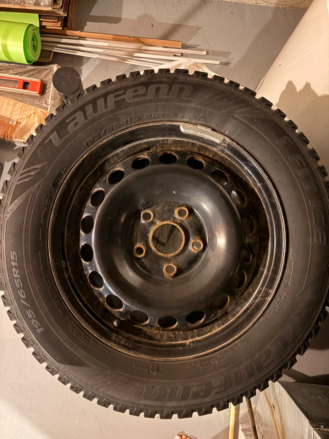Laufenn 195/65R15 Winter Tires on Rims - photo 2