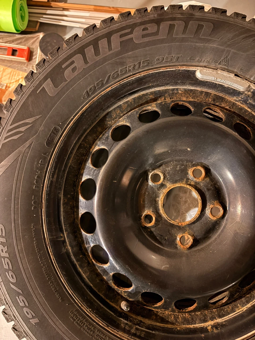 Laufenn 195/65R15 Winter Tires on Rims - photo 3