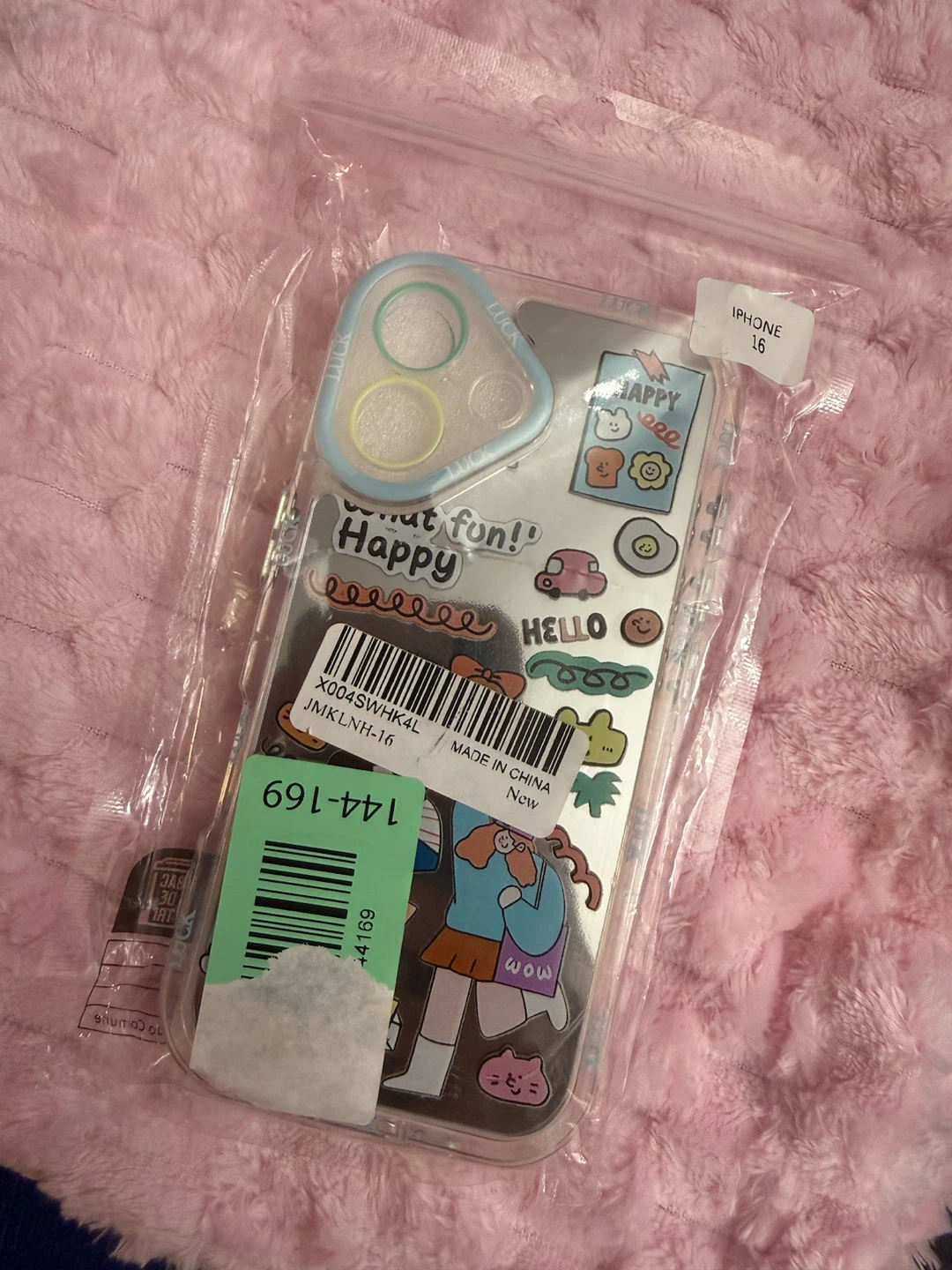 iPhone 16 Clear Phone Case with Charm🏈