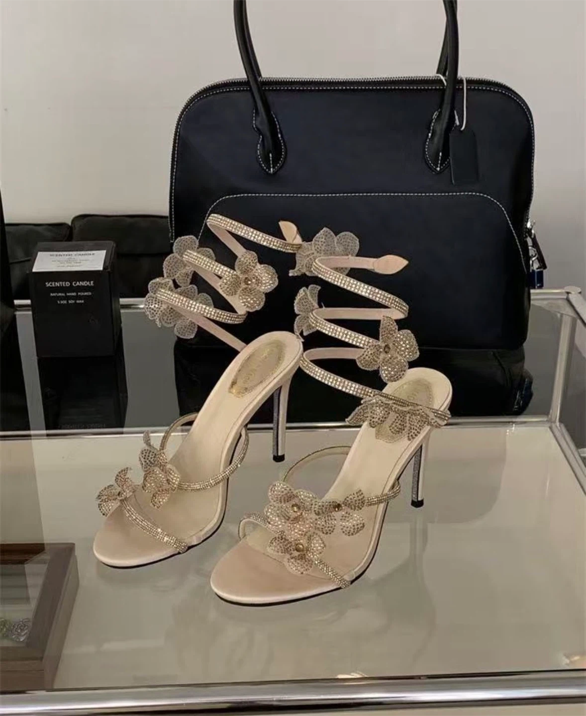 Mach & Mach Flower Stiletto Sandals - photo 5