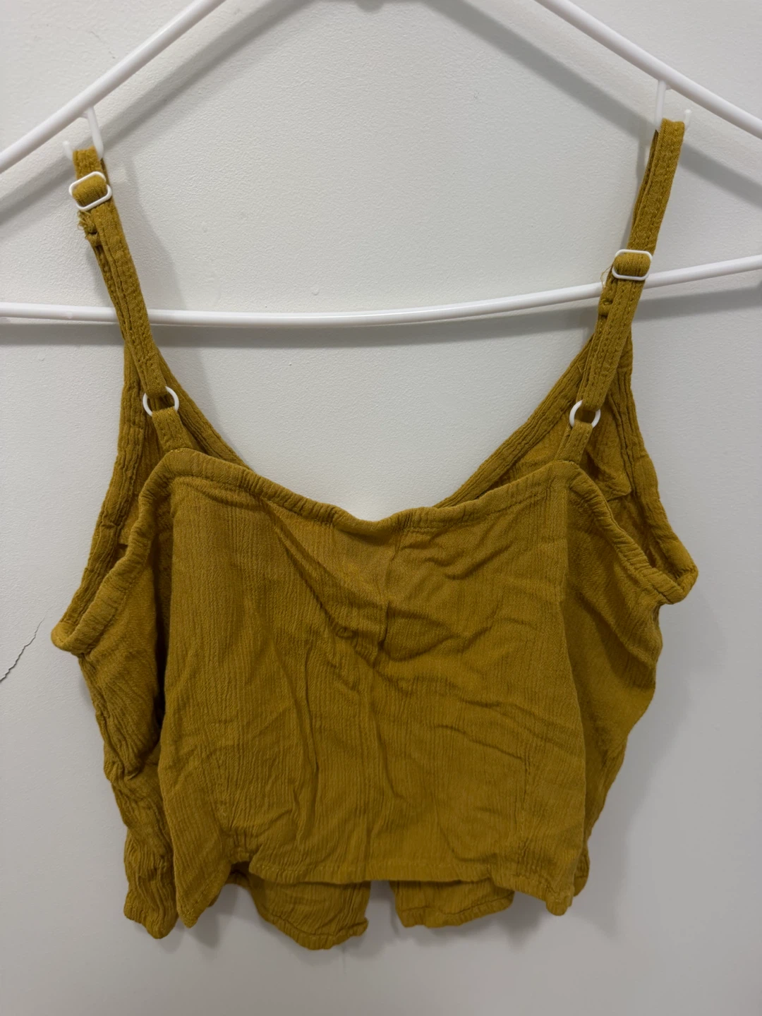 Mustard Button-Up Tank Top - photo 2