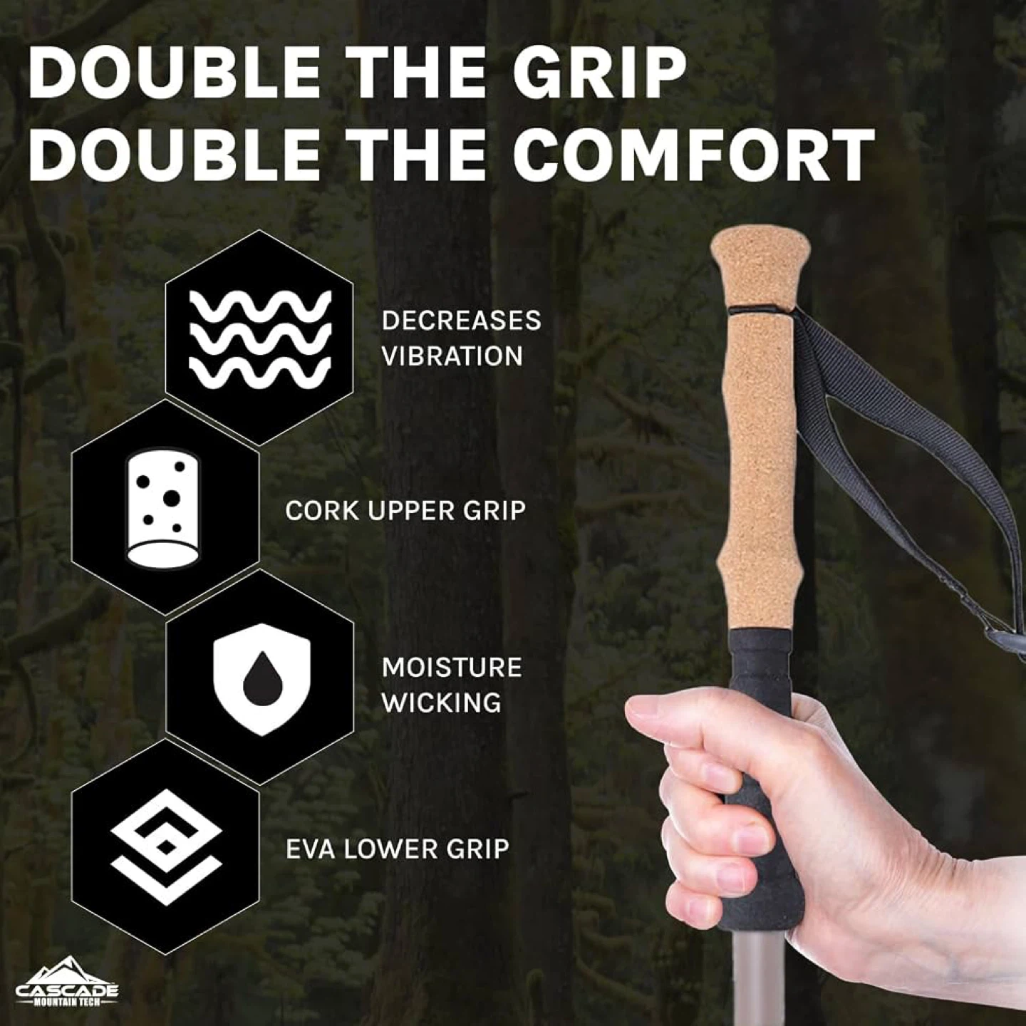 Cascade Mountain Tech Trekking Poles - photo 3