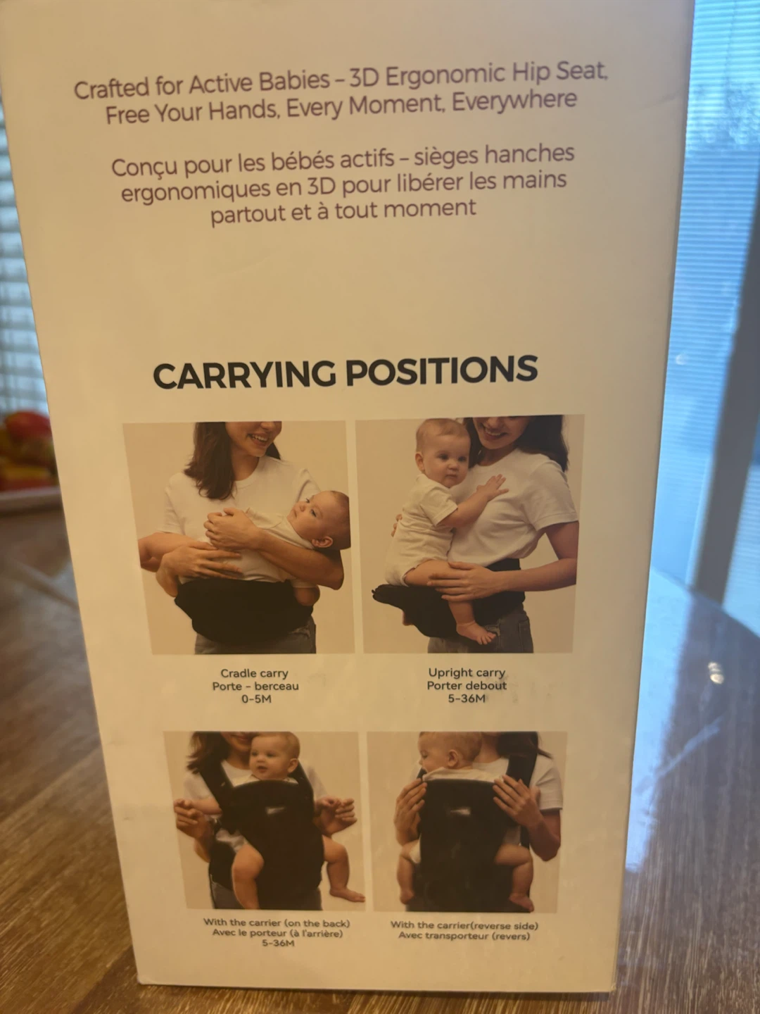 Momcozy 2-in-1 Ergonomic Hip Seat Baby Carrier - photo 5