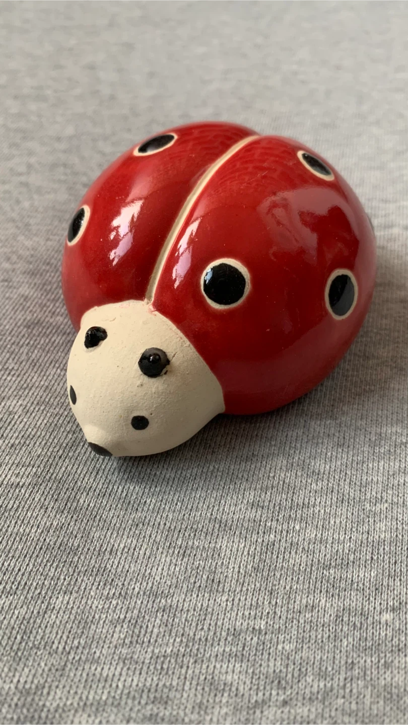 Ceramic Ladybug Decorative Figurine 🏈