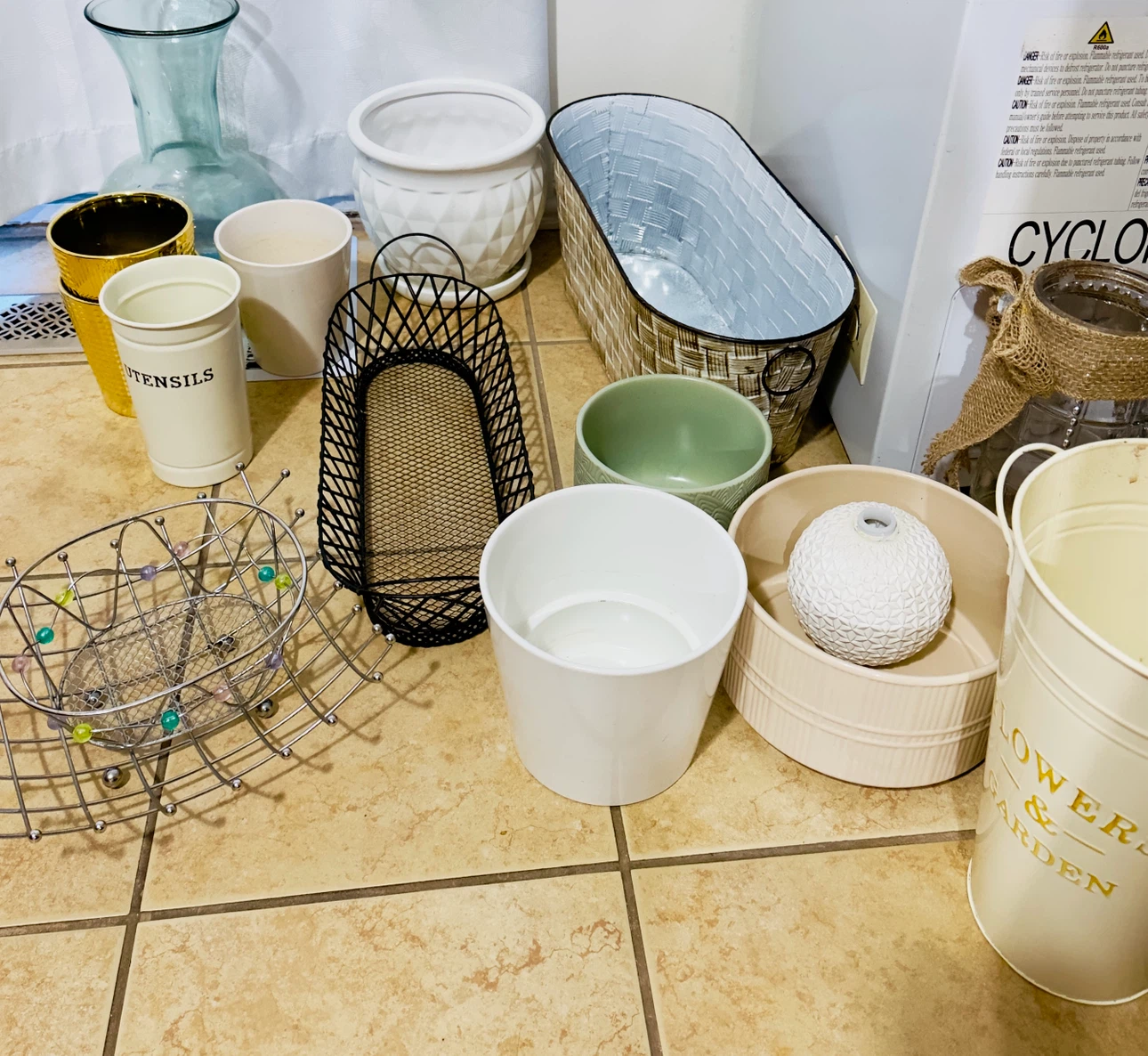 Assorted Home Decor and Planter Collection - photo 3