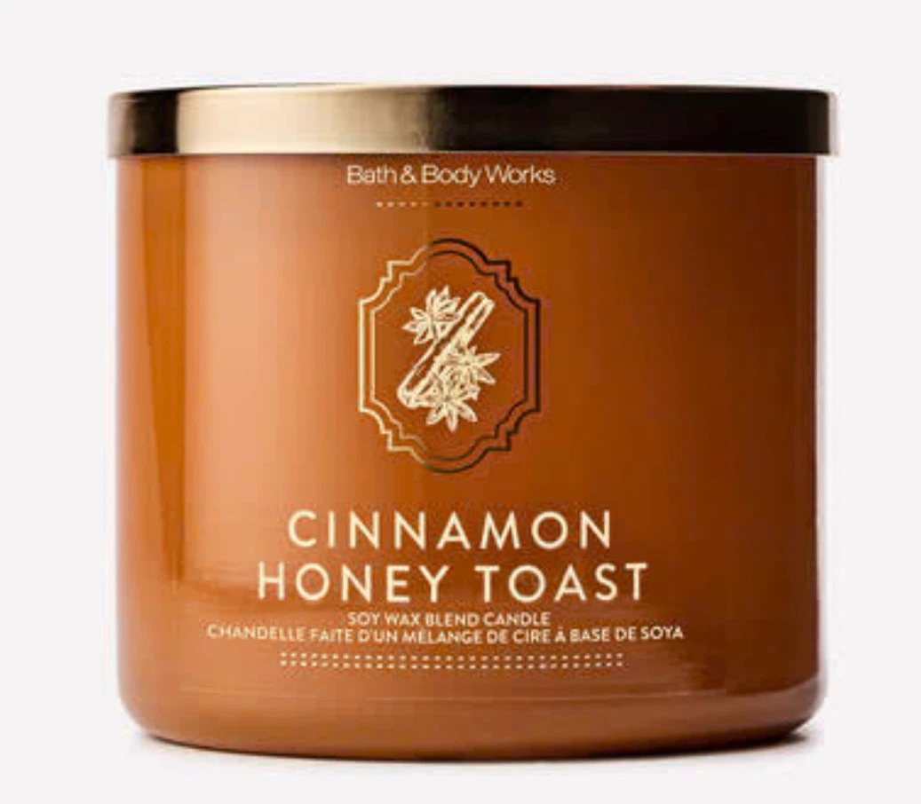 Bath & Body Works Cinnamon Honey Toast 3-Wick Candle