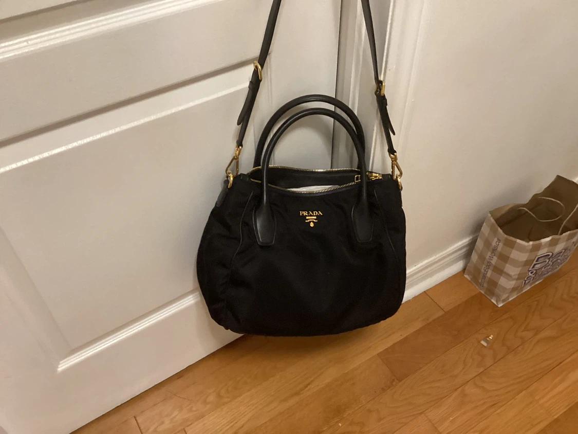 Prada Black Nylon Handbag