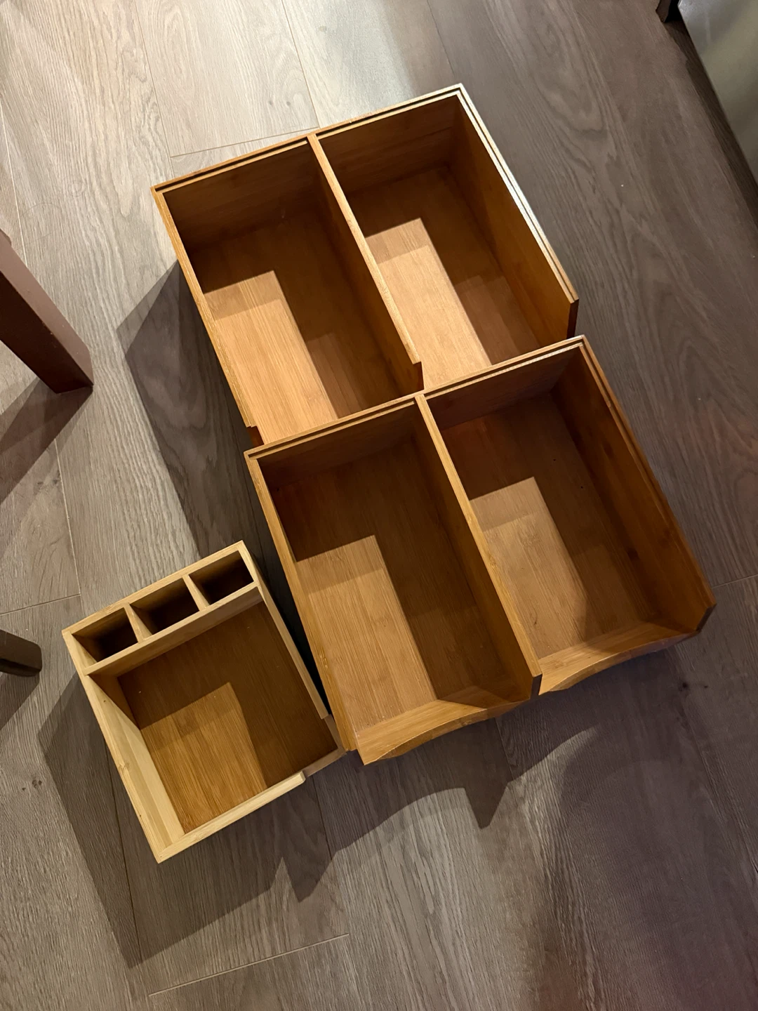 Set of 3 wooden Storage Organizers