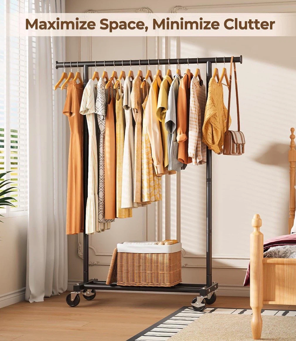 Black Rolling Garment Rack - photo 4