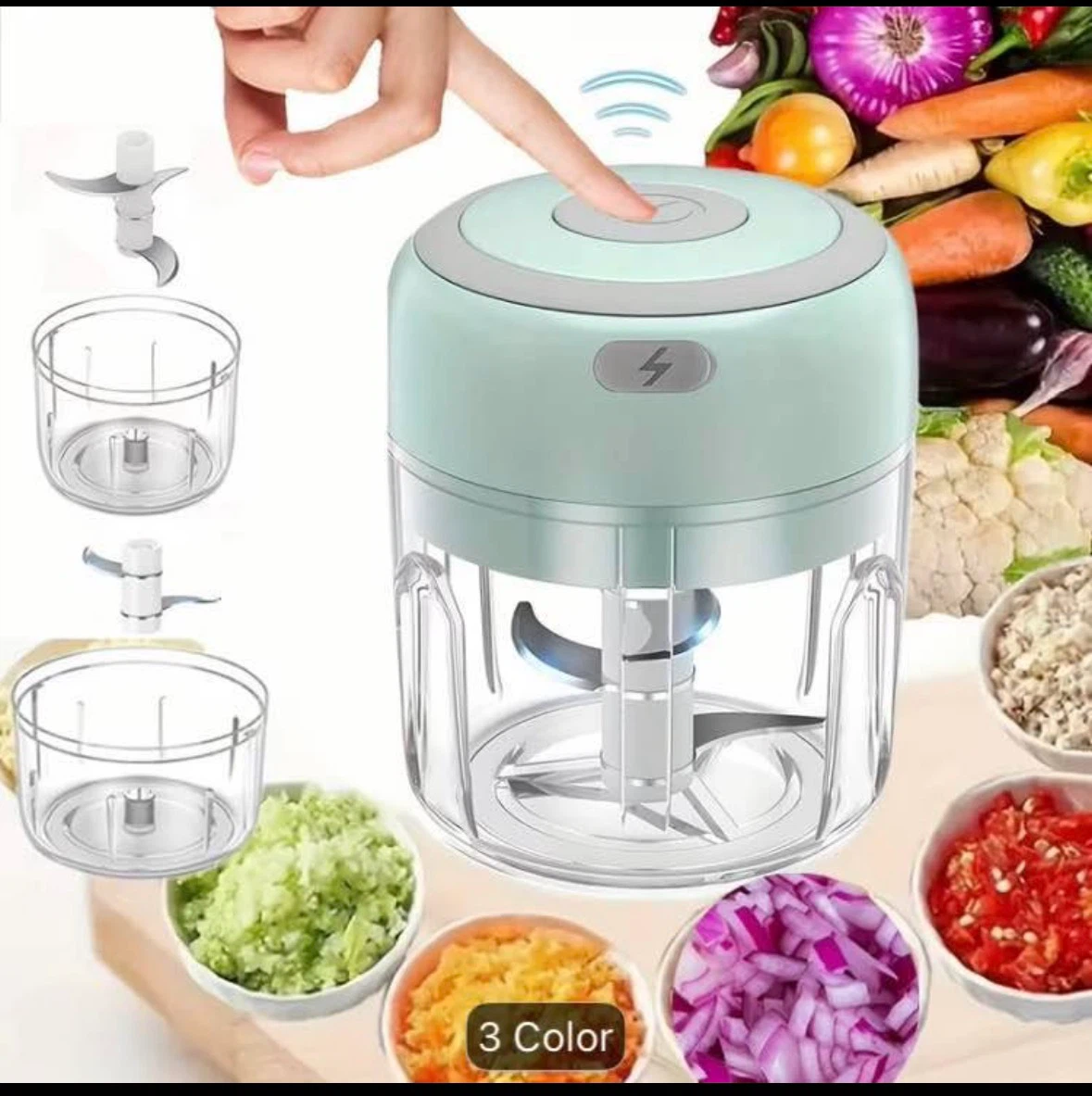Electric Mini Food Chopper rechargeable
