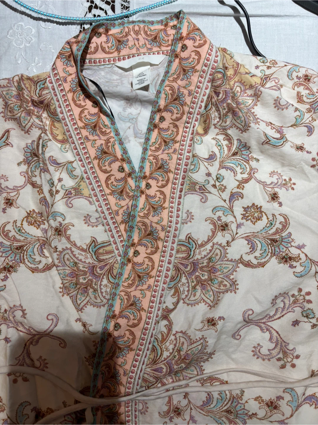 🏈H&M Floral Pattern Dressing Gown