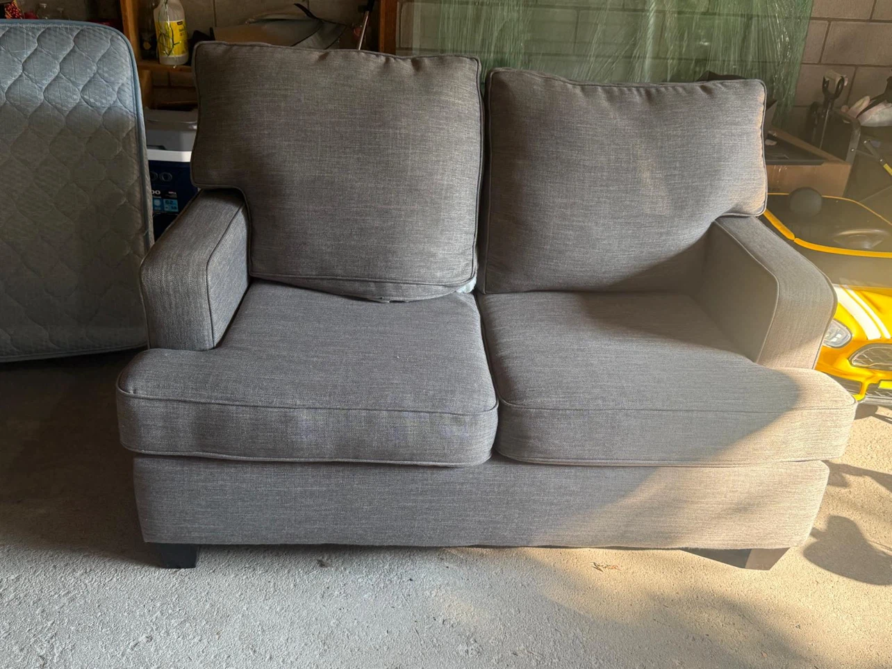 Grey Three-Seater Sofa