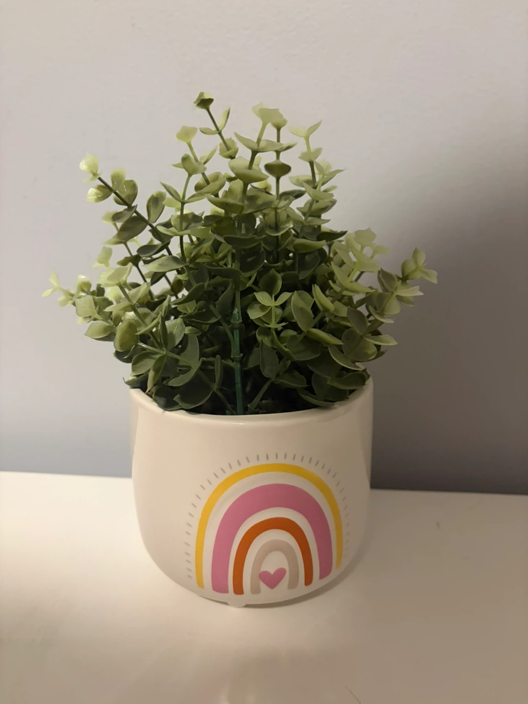 Artificial Potted Plant with Rainbow Pot 🏈