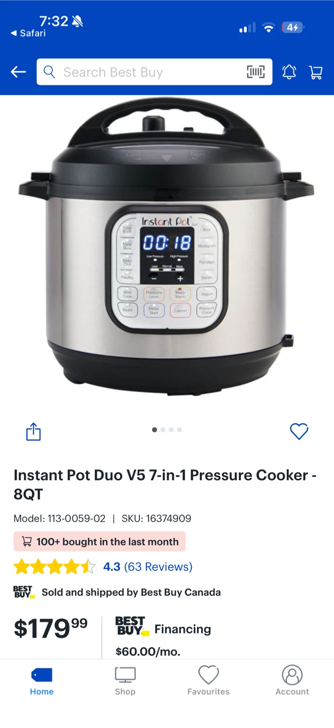 Instant Pot Duo V5 7-in-1 Pressure Cooker - photo 2