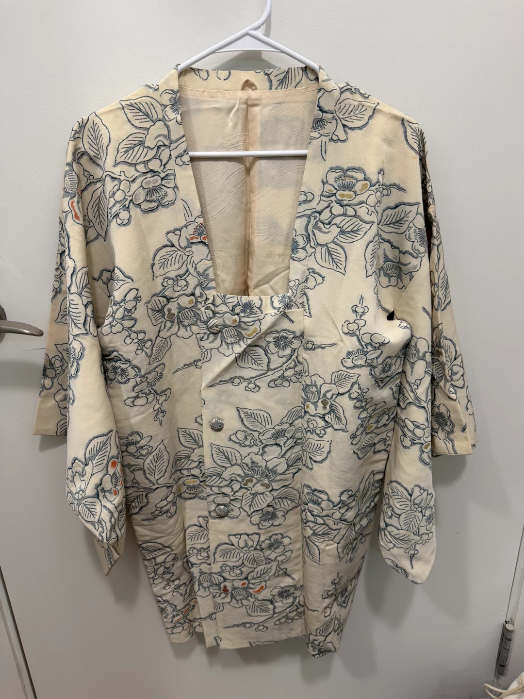Vintage Floral Japanese Haori Jacket