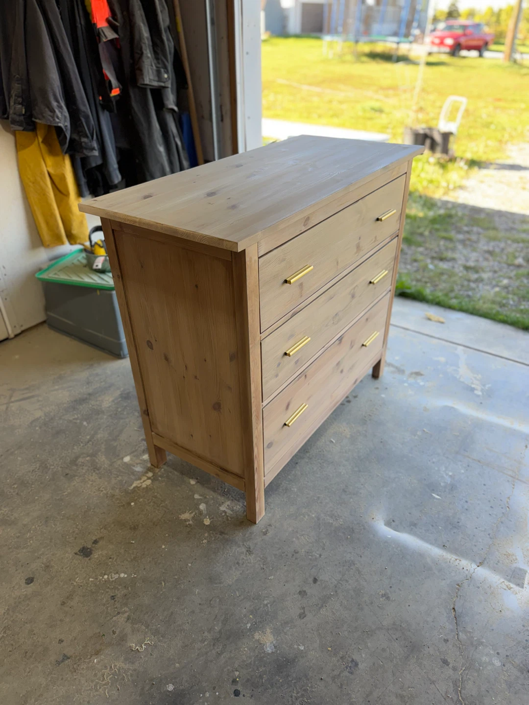 Three-Drawer Wooden Dresser - photo 2
