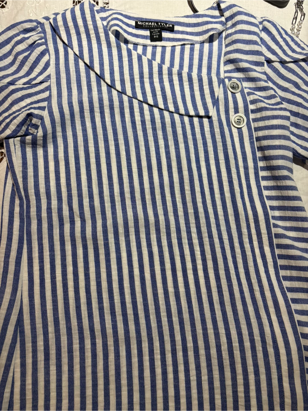 🏈Michael Tyler Striped Blouse