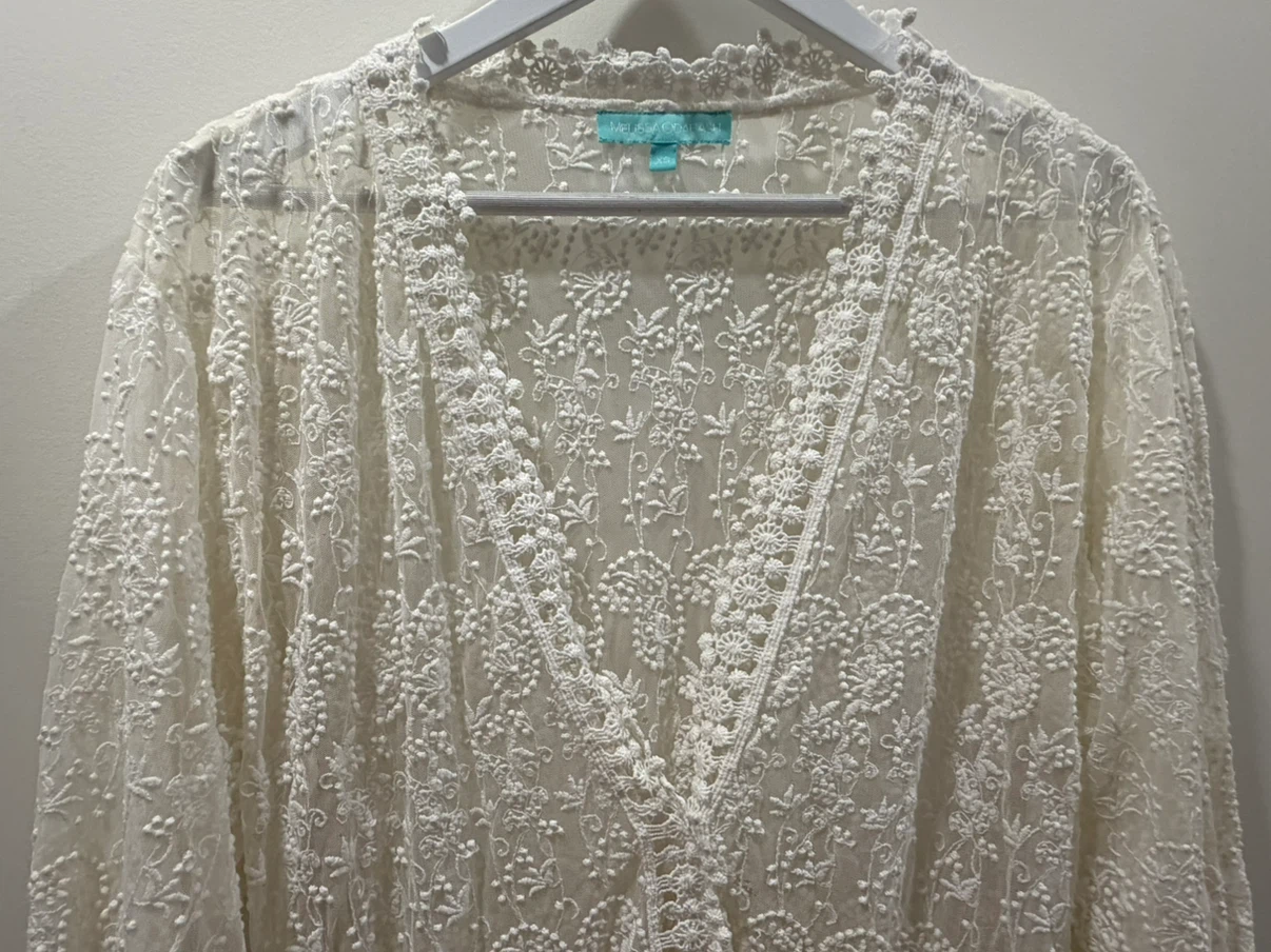 🏈 Melissa Odabash Lara Embroidered Kaftan Dress - photo 3